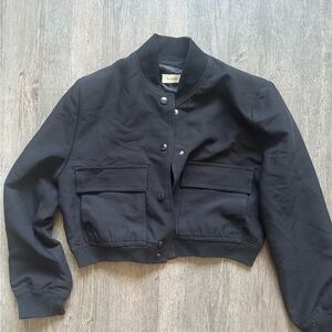 Bohme Classic Black Bomber Jacket
